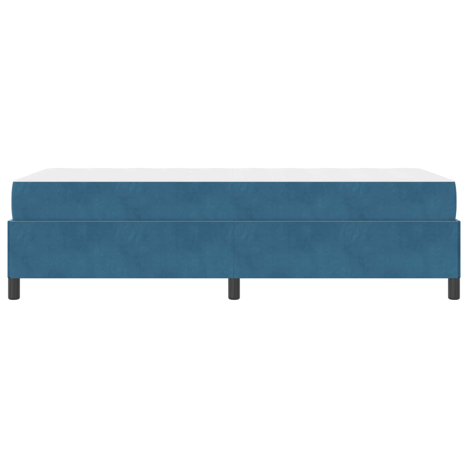 Bedframe Anders Donkerblauw en wit 90 x 190 cm Fluweel | luizaXL | Dé meubelwinkel voor elk interieur Bedframe Anders Donkerblauw en wit 90 x 190 cm Fluweel - Afbeelding 6