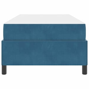 Rám postele s matrací Tmavě modrá 100 x 200 cm textil - obrázek 7