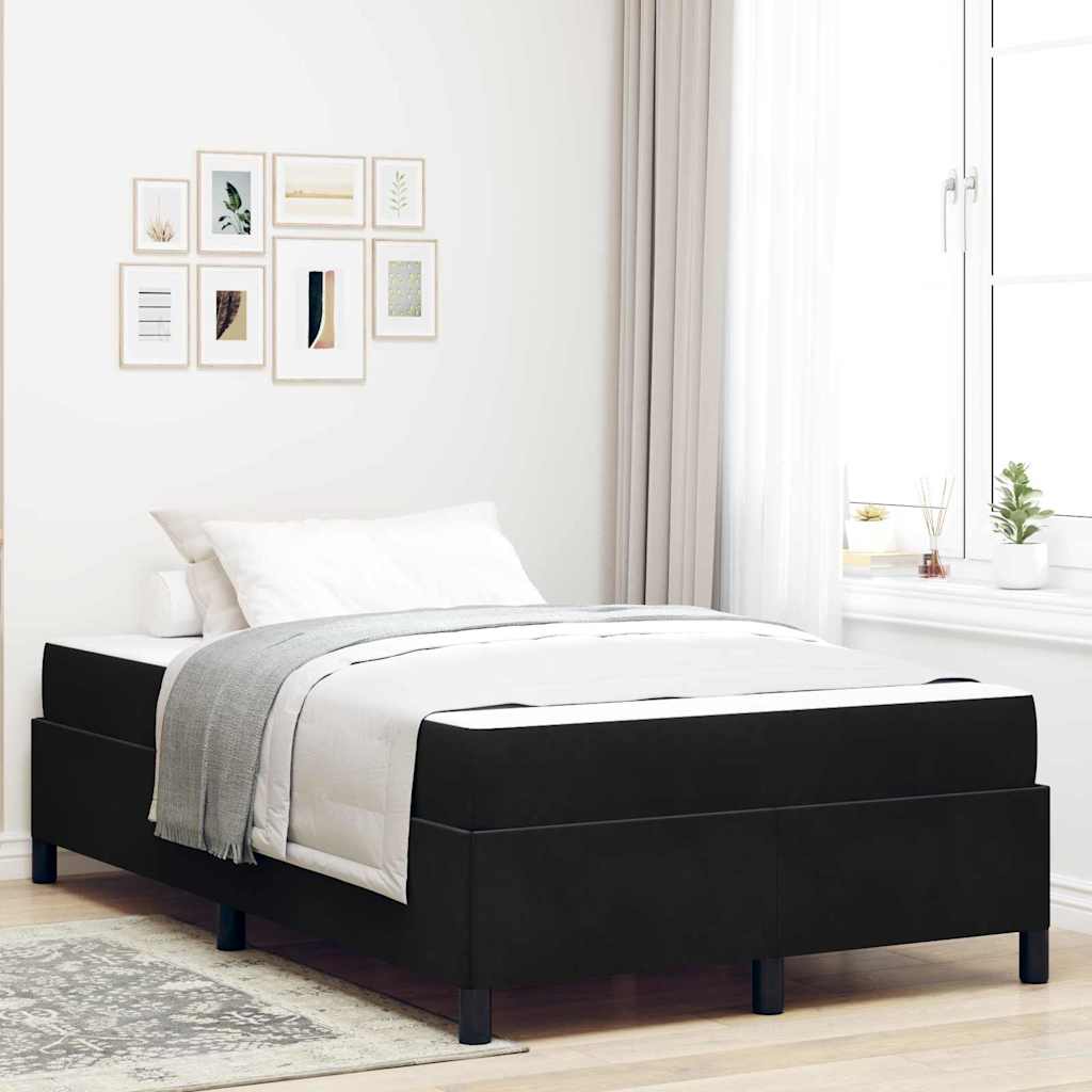 Voodi raam Muu Must ja Valge 120 x 190 cm Samet