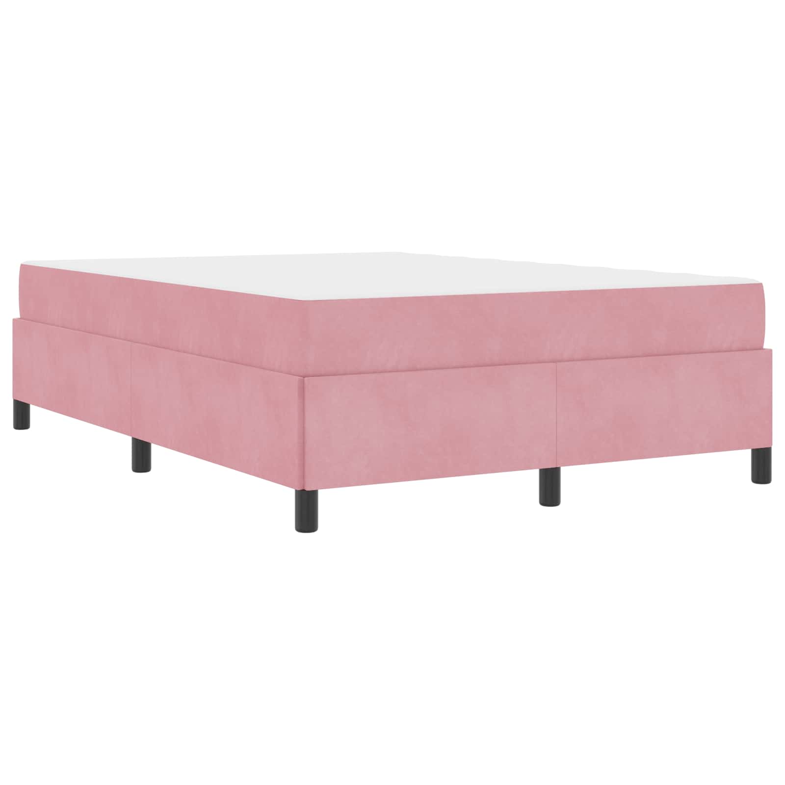 Bedframe Anders Roze en wit 140 x 200 cm Fluweel | luizaXL | Dé meubelwinkel voor elk interieur Bedframe Anders Roze en wit 140 x 200 cm Fluweel - Afbeelding 4