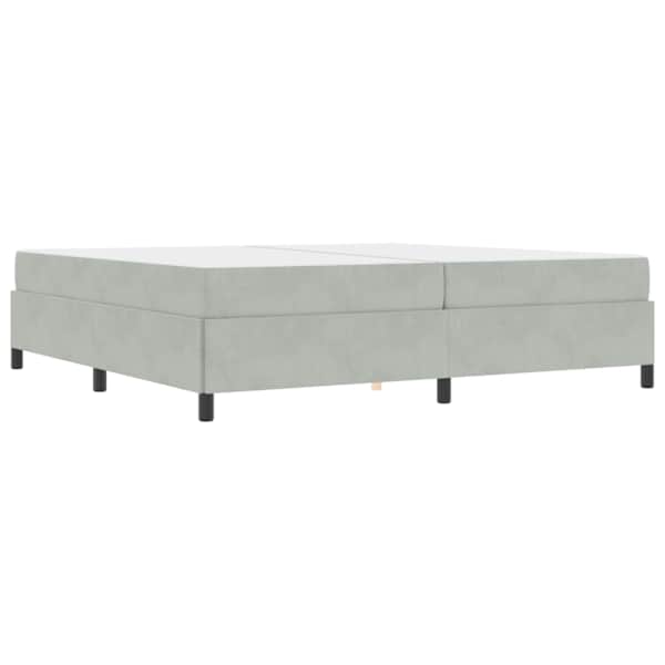 vidaXL Voodi raam Helehall 200 x 200 cm kangas