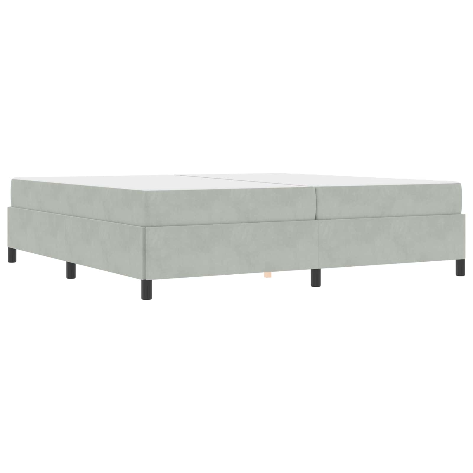 VidaXL Bedframe Met Matras Lichtgrijs 200 X 200 Cm Stof