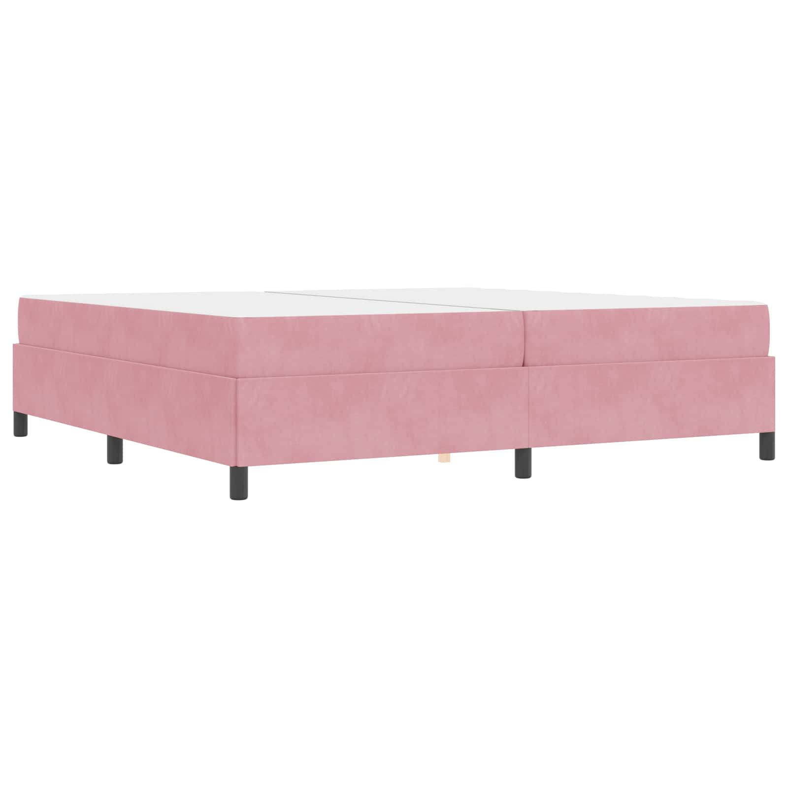 vidaXL Bettrahmen mit Matratze Rosa 200 x 200 cm Stoff – Bild 7