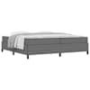 vidaXL Voodi raam madratsiga Helehall 200 x 200 cm kangas