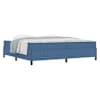 vidaXL Voodi raam madratsiga Sinine 200 x 200 cm kangas