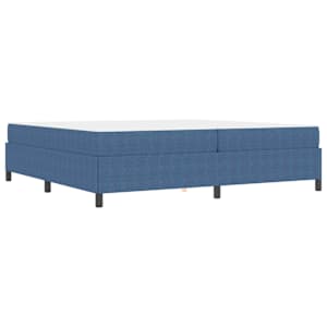 Rám postele s matrací Modrá 200 x 200 cm textil - obrázek 7