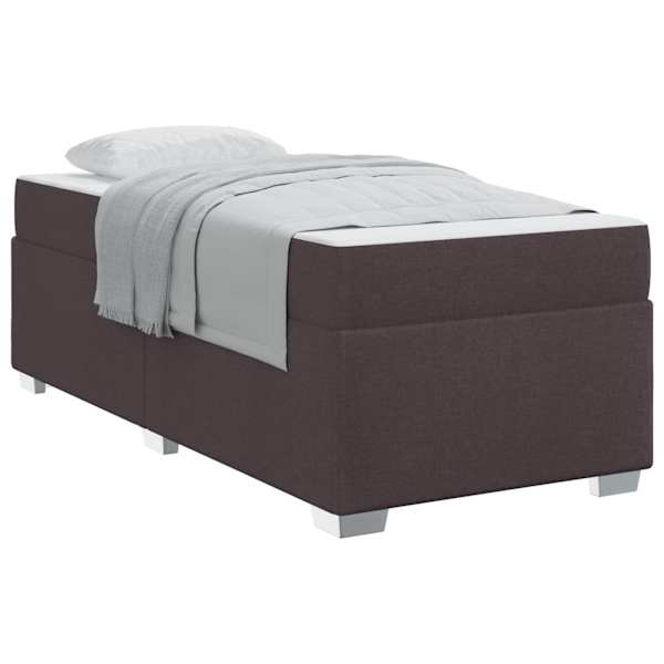 vidaXL Voodi raam madratsiga Tume pruun 80 x 200 cm kangas