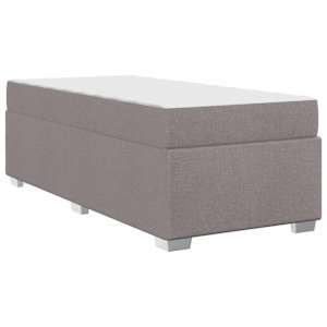Rám postele s matrací Taupe 100 x 200 cm textil - obrázek 7