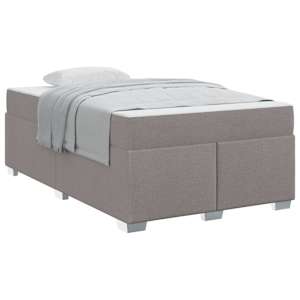 Rám postele s matrací Taupe 120 x 190 cm textil - obrázek 2