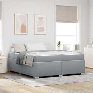 Konstrukcija postelje Svetlo siva 180 x 200 cm blago