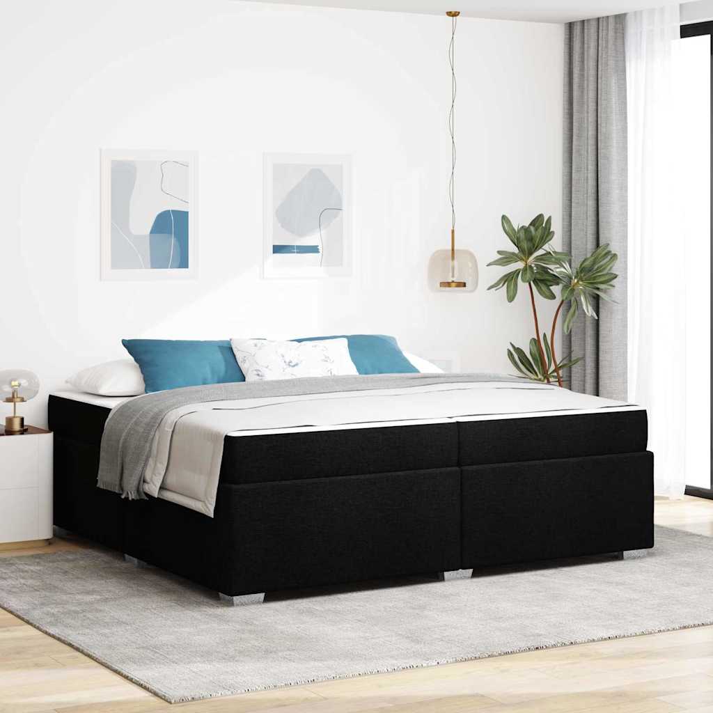 Voodi raam Muu Must 200 x 200 cm kangas
