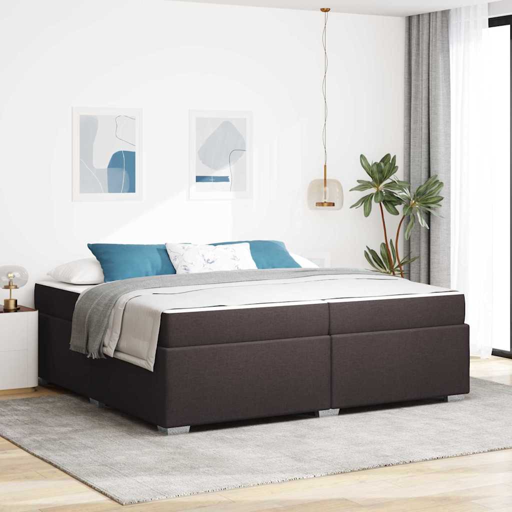 Voodi raam Muu Tumepruun 200 x 200 cm kangas