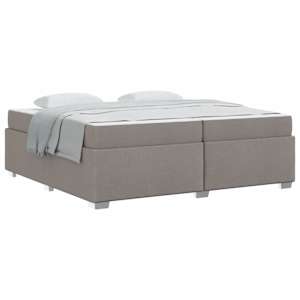 Rám postele s matrací Taupe 200 x 200 cm textil - obrázek 2