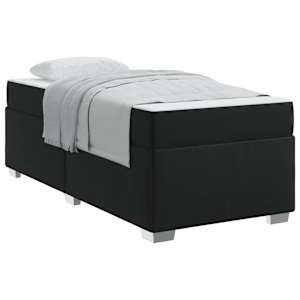 vidaXL Voodi raam Must 80 x 200 cm kangas