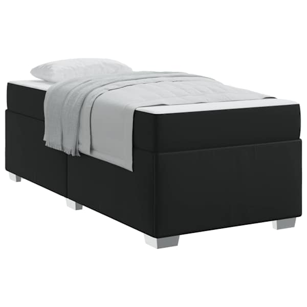 vidaXL Voodi raam Must 80 x 200 cm kangas
