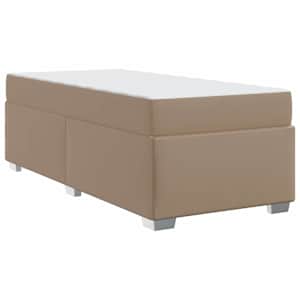 Rám postele s matrací Cappuccino 100 x 200 cm textil - obrázek 7