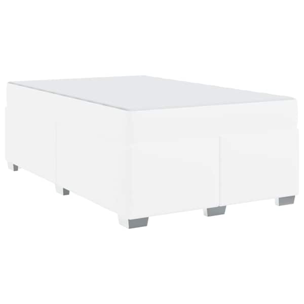 vidaXL Voodi raam Valge 120 x 190 cm kangas