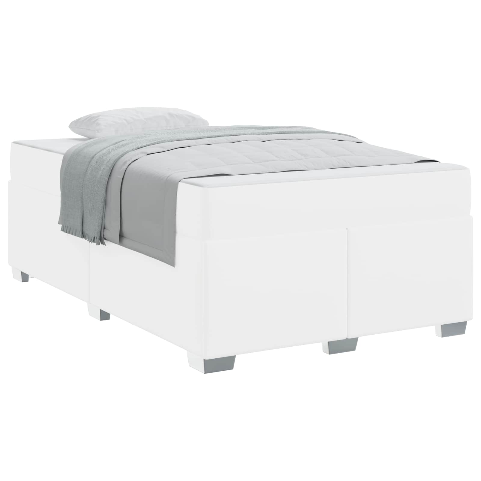 vidaXL Bedframe Wit 120 x 200 cm PVC, foto 3