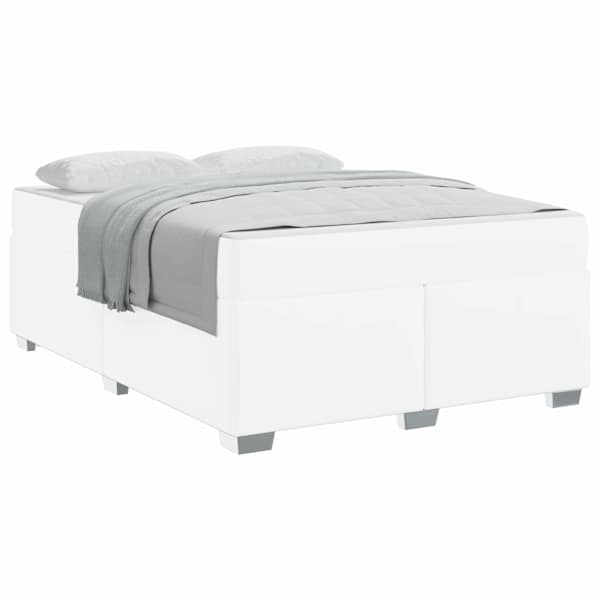 vidaXL Voodi raam Valge 160 x 200 cm kangas