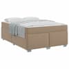 vidaXL Voodi raam Cappuccino 160 x 200 cm PVC