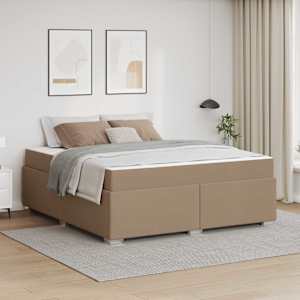 Konstrukcija postelje z vzmetnico Kapučino 180 x 200 cm blago