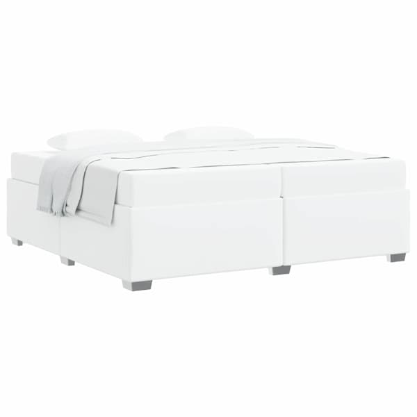 vidaXL Voodi raam Valge 200 x 200 cm kangas