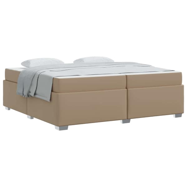 vidaXL Voodi raam Cappuccino 200 x 200 cm kangas