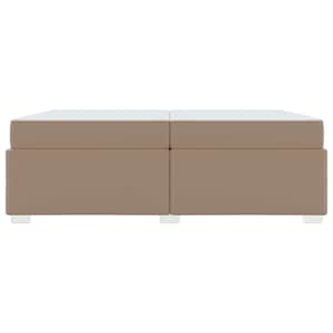 Rám postele s matrací Cappuccino 200 x 200 cm textil - obrázek 5
