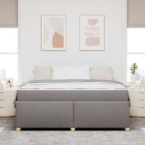 Rám postele s matrací Taupe 180 x 200 cm textil - obrázek 3