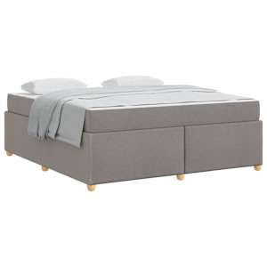 Rám postele s matrací Taupe 180 x 200 cm textil - obrázek 2