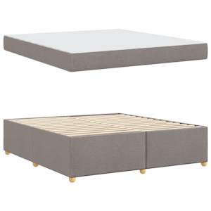 Rám postele s matrací Taupe 180 x 200 cm textil - obrázek 4