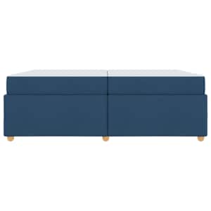 Rám postele s matrací Modrá 200 x 200 cm textil - obrázek 5