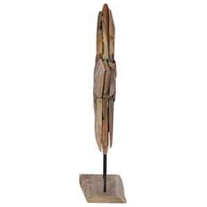 Vánoční hvězda Hnědá 59,5 x 18 x 74 cm Pevné teakové dřevo - obrázek 5