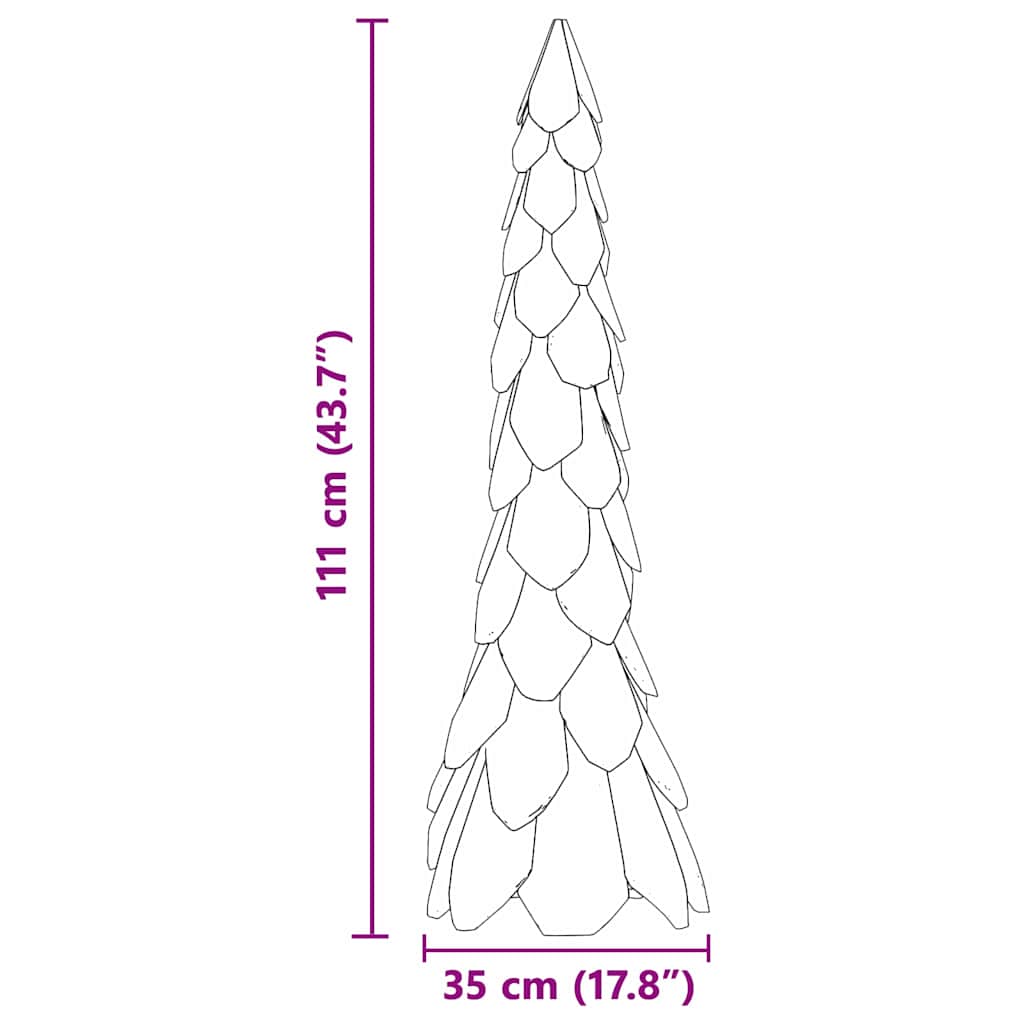 Χριστουγεννιάτικο Δέντρο με βάση Καφέ 110 cm Μασίφ ξύλο teak - Image 11