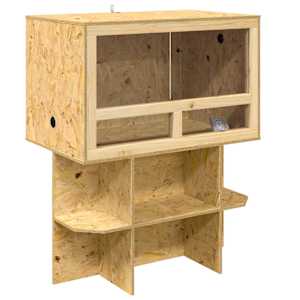 vidaXL Terrarium Pruun 80 x 50 x 100 cm OSB