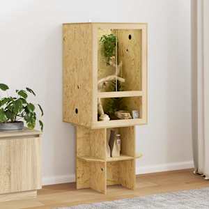 Terarij Rjava 50 x 50 x 130 cm OSB