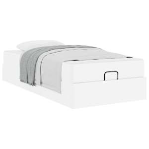 vidaXL Voodiraam madratsiga Muu 2 tk Valge PVC