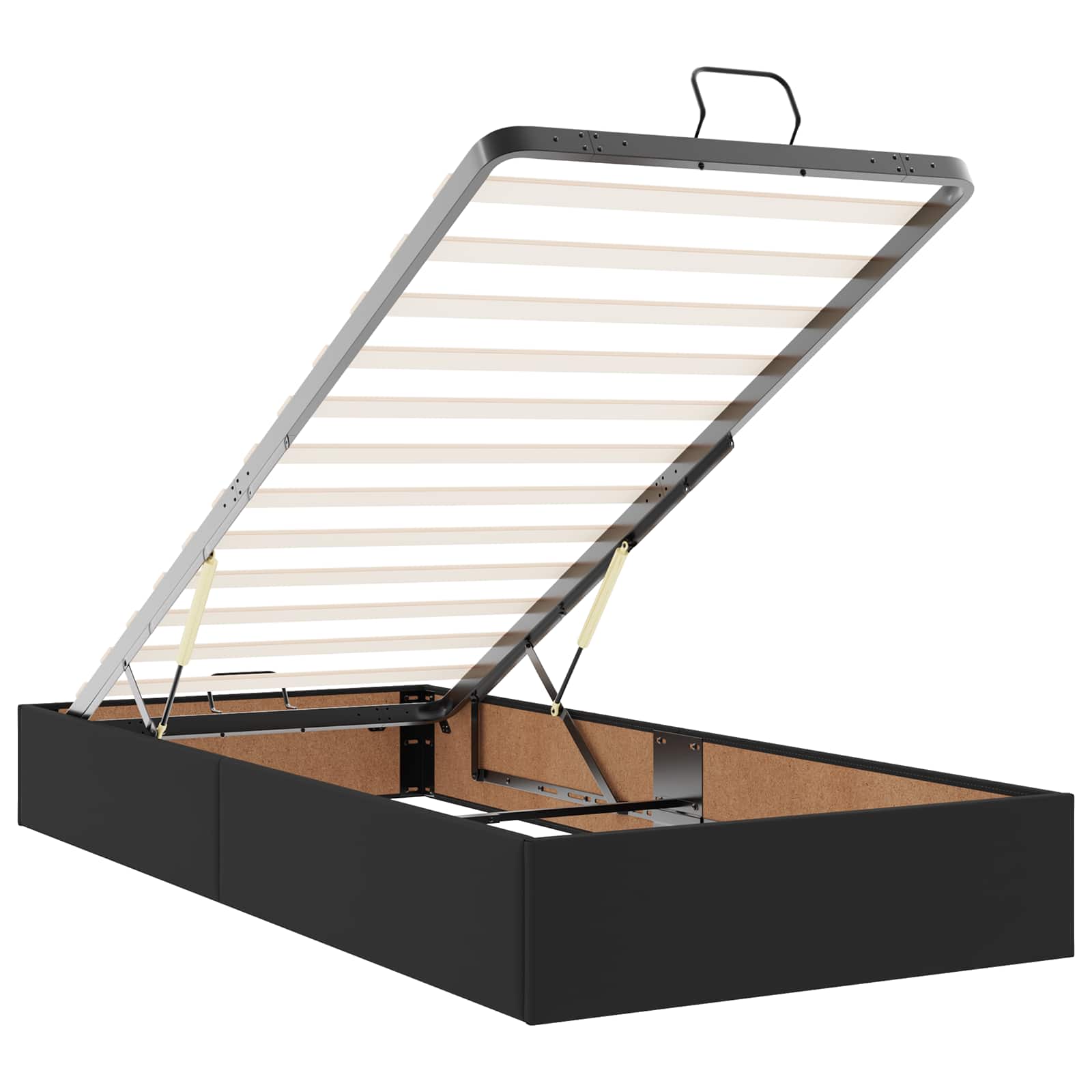 Voodiraam madratsiga madratsiga 2 pcs Must PVC 161 Kõik vajalik sinu aeda ja koju! Voodiraam madratsiga madratsiga 2 pcs Must PVC - Image 6