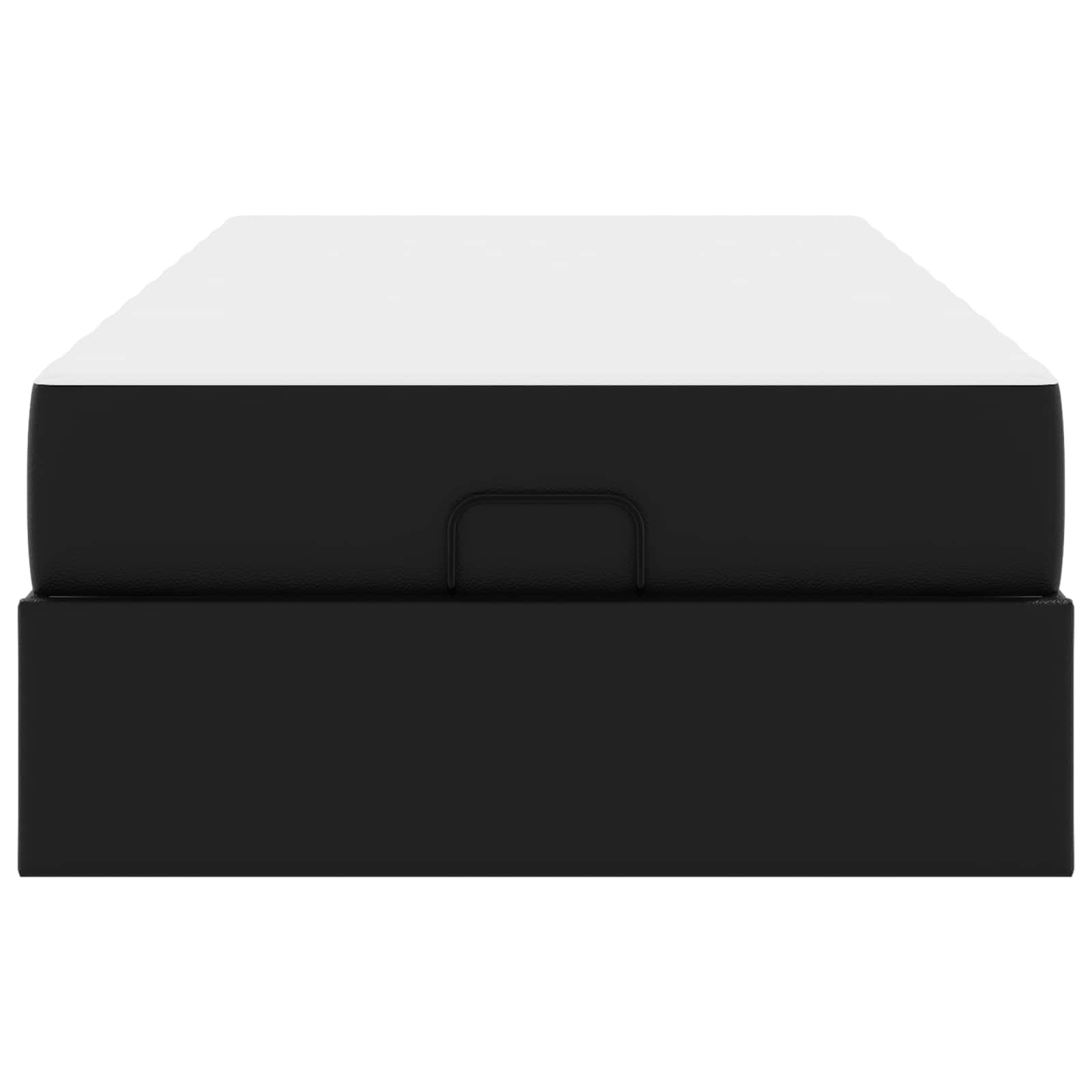 Thumbnail - vidaXL Bettgestell mit Matratze mit Matratze 2 pcs Schwarz PVC