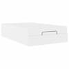 vidaXL Voodiraam madratsiga Muu 2 tk Valge PVC