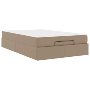 Rám postele s matrací s matrací 2 pcs Žlutohnědá PVC - obrázek 2