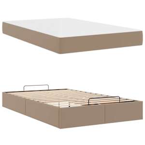 Rám postele s matrací s matrací 2 pcs Žlutohnědá PVC - obrázek 5