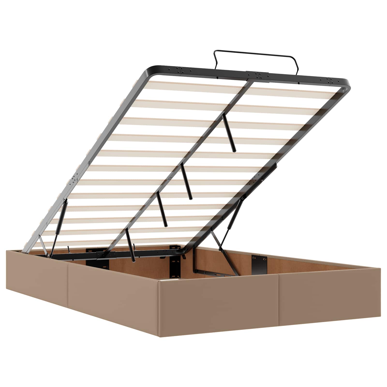 Voodiraam madratsiga madratsiga 2 pcs Tumebeež PVC 92 Kõik vajalik sinu aeda ja koju! Voodiraam madratsiga madratsiga 2 pcs Tumebeež PVC - Image 7