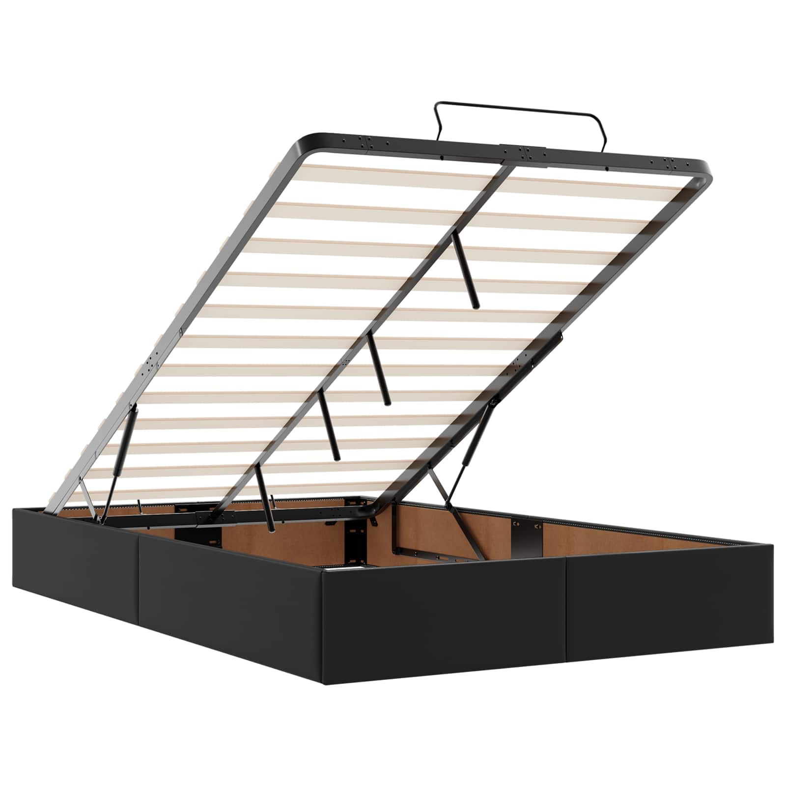 Voodiraam madratsiga madratsiga 2 pcs Must PVC 98 Kõik vajalik sinu aeda ja koju! Voodiraam madratsiga madratsiga 2 pcs Must PVC - Image 7