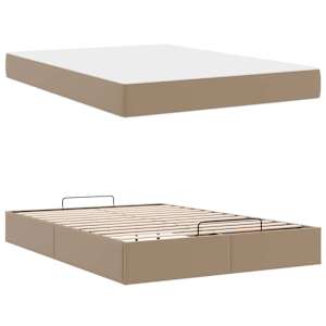 Rám postele s matrací s matrací 2 pcs Žlutohnědá PVC - obrázek 5