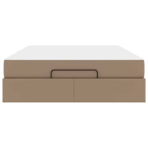 Rám postele s matrací s matrací 2 pcs Žlutohnědá PVC - obrázek 6