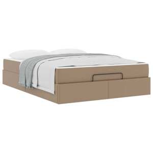 Rám postele s matrací s matrací 2 pcs Žlutohnědá PVC - obrázek 3