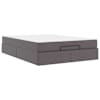 vidaXL Voodiraam madratsiga Muu 2 tk Hall PVC