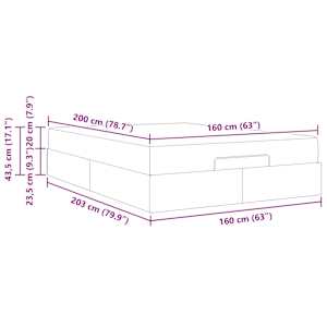 Rám postele s matrací Jiný 2 pcs Bílá PVC - obrázek 13