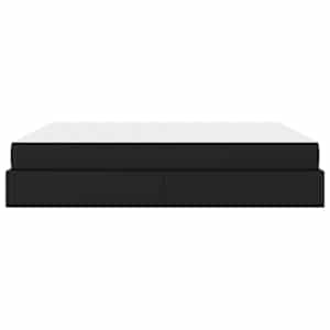 Rám postele s matrací s matrací 2 pcs Černá PVC - obrázek 7